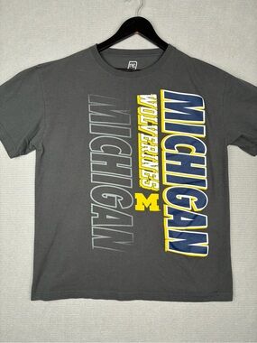 Michigan Wolverines Big Graphic Grey,Blue,Yellow Mens XL Pro Edge Tag